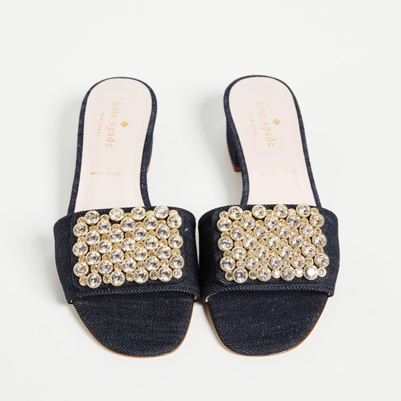 Kate Spade Mazie Indigo Heels sz 7 NWT - Picture 2 of 6